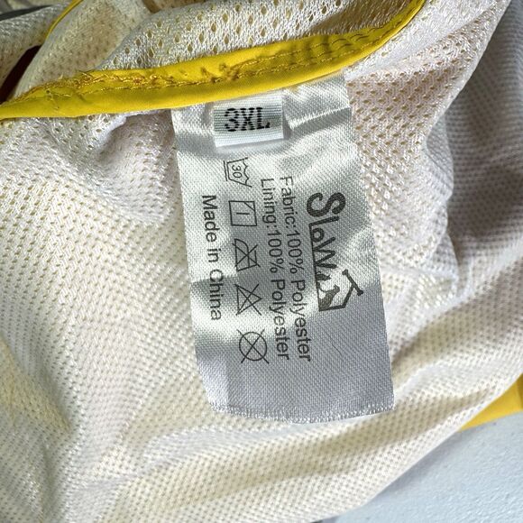 Slow‎ - Big Dog, Yellow Raincoat 3XL, Reflective, Adjustable, Hooded Poncho - Picture 6 of 10